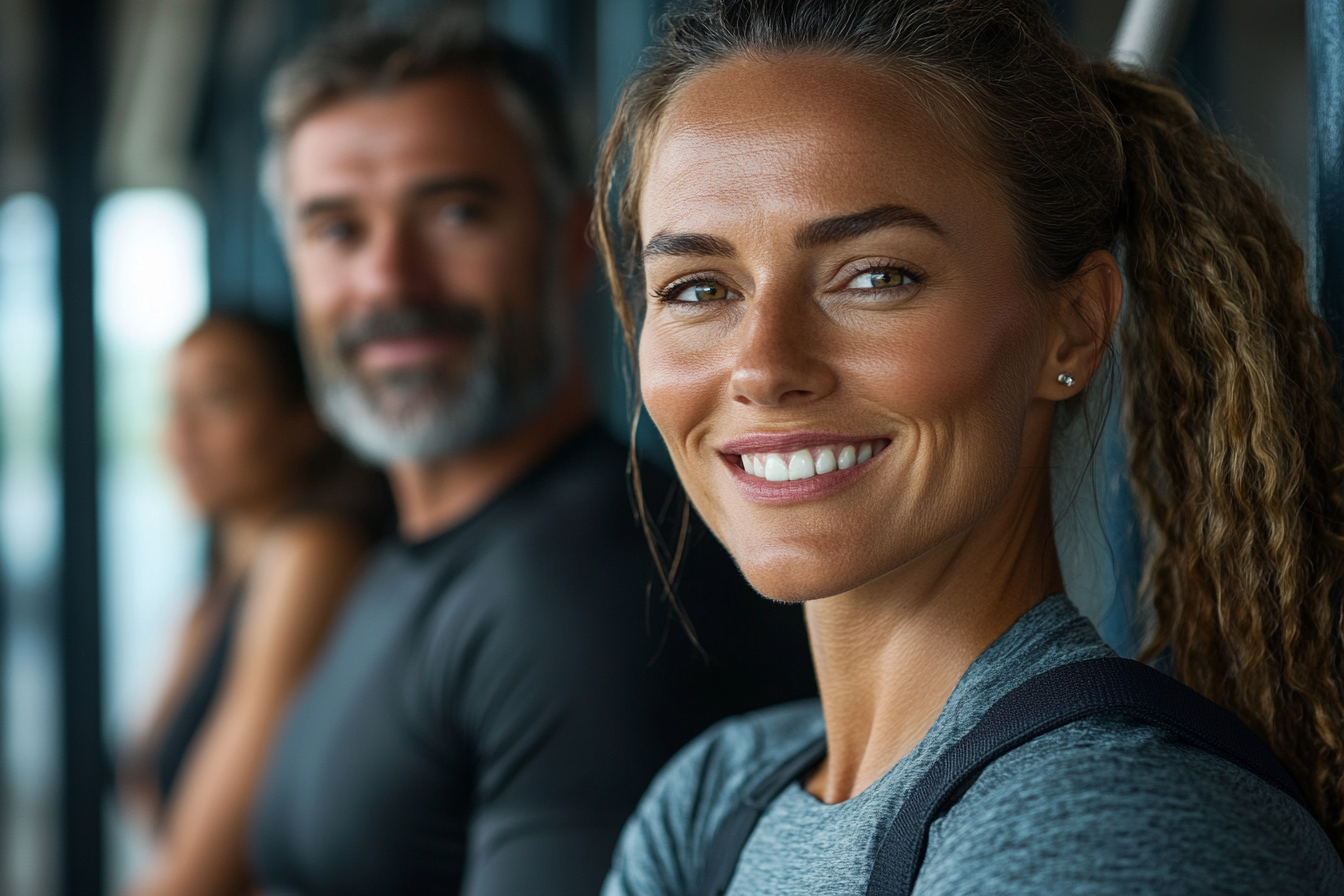 Семейство по време на тренировка